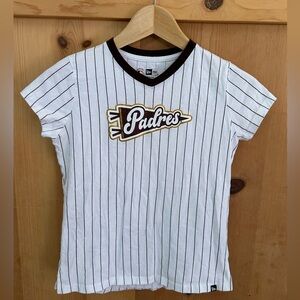 Genuine San Diego Padres New Era White and Brown with Yellow Tee